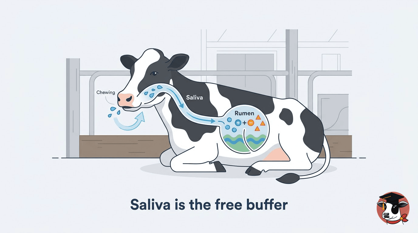 Saliva is the free buffer